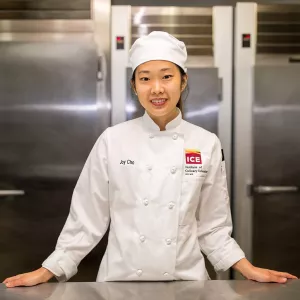 Joy Cho studies Pastry & Baking Arts at ICE.