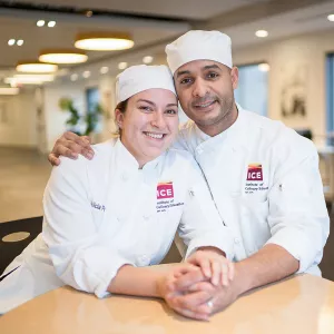 Alicia and Luis Pena are both enrolled at ICE in New York.
