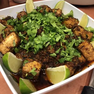 A chicken and lime dish