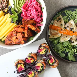 New York City's Beyond Sushi serves a variety of vegan menu items.