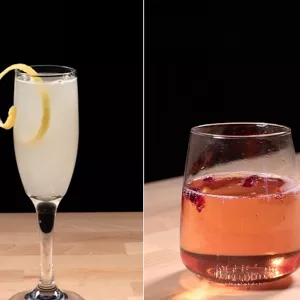 Champagne cocktails for the holidays