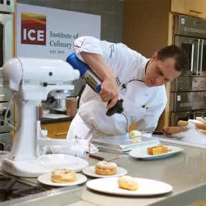 Chef Michael Laiskonis teaching at Institute of Culinary Education in New York