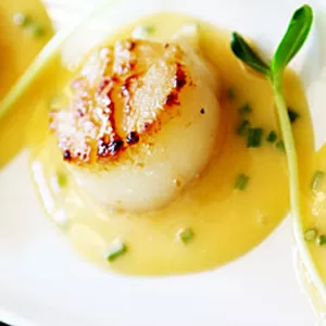 Seared Scallops with Grapefruit Beurre Blanc