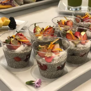 Chia pudding in Health-Supportive Culinary Arts class