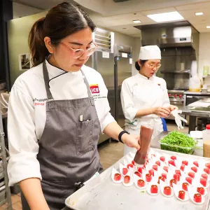 Women chefs on the line.
