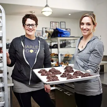 Pam Weekes and Connie McDonald of Levain Bakery