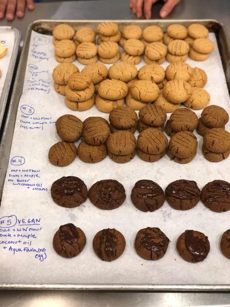 Vegan cookies in New York plant-based culinary classes