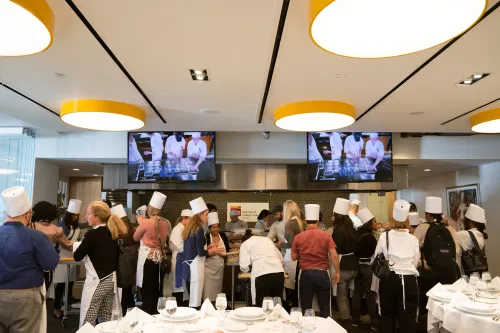 Guests get hands on with ICE chefs.