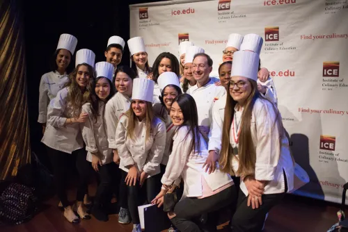 pastry students at graduation.