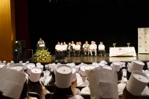 graduation from culinary school