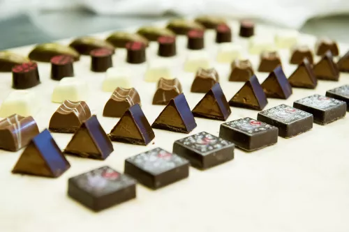 Assorted chocolates and bon bons prepared by ICE pastry & baking arts students