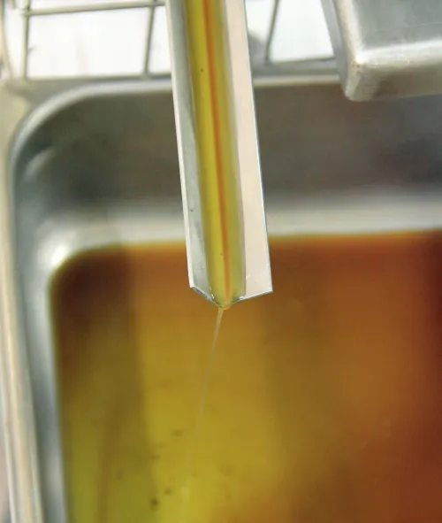 Pressing chocolate in the ICE Chocolate Lab