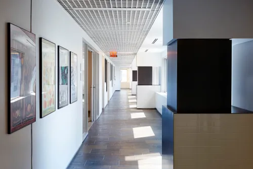 A hallway at ICE.