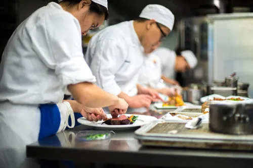 Plated dishes