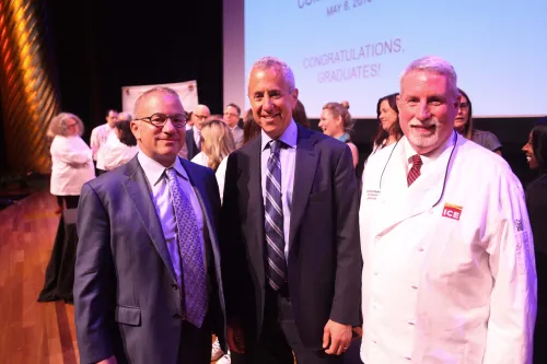 Rick Smilow, Richard Simpson and Danny Meyer at graduation