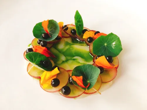 Scallop crudo with Balsamic Vinegar of Modena