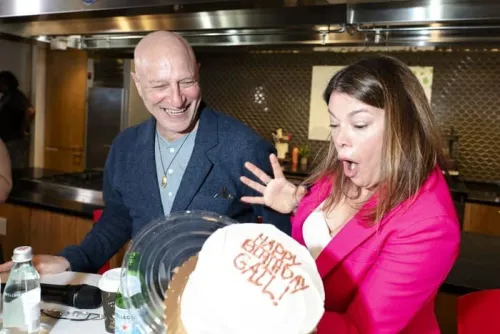 Tom Colicchio and Gail Simmons at The Chef Conference 2025 held on ICE's NYC campus.