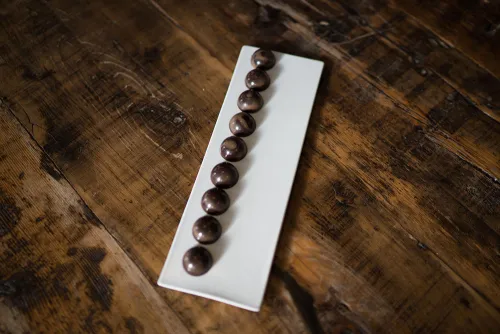 Balsamic is incorporated into bonbons.