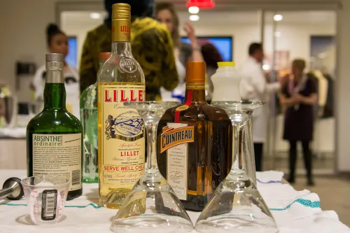 Liquors in the Mixology Center at the Institute of Culinary Education