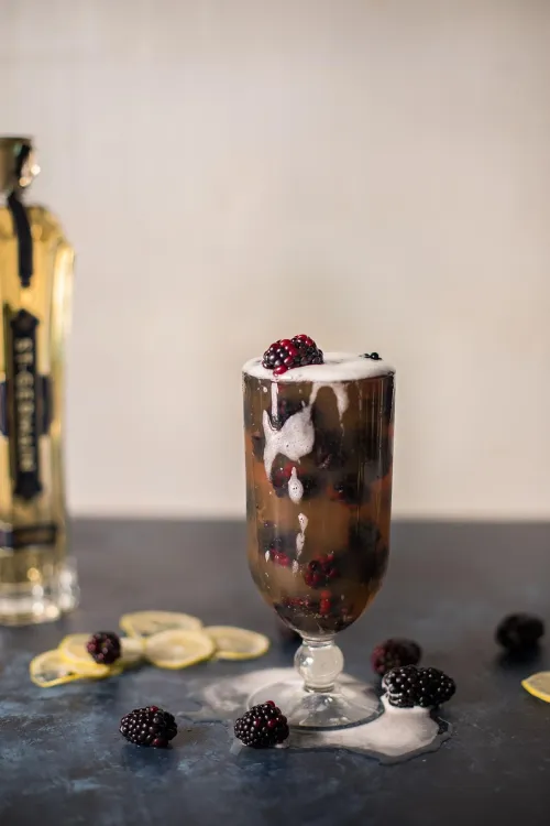 A cocktail in the Mixology Center at the Institute of Culinary Education