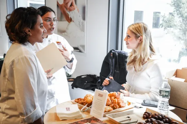 ICE students at a career fair.
