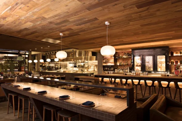 Interior of restaurant