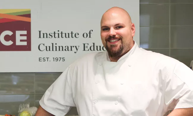 ICE graduate Chef Anthony Ricco at the Institute of Culinary Education