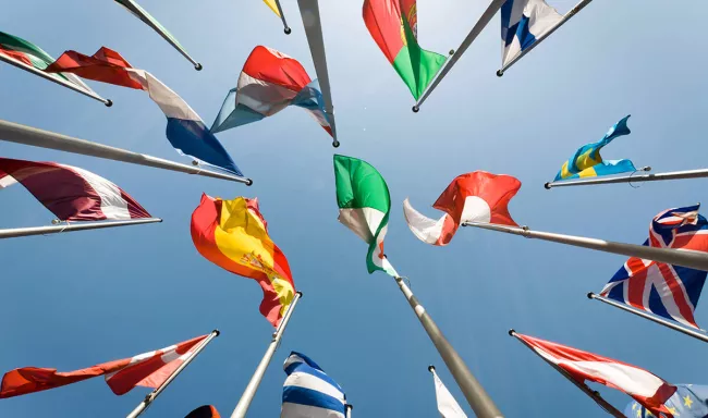 International Students Flags of World