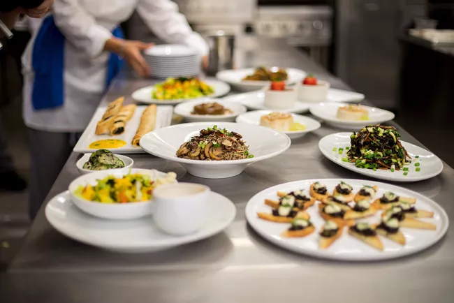 Assorted plant-based dishes from the Plant-Based Culinary Arts curriculum