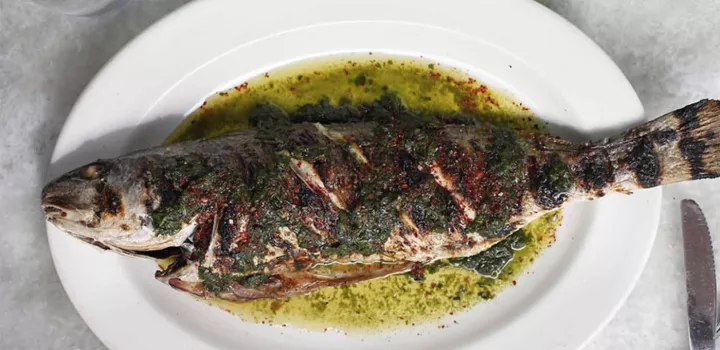 Fish made at Peche Restaurant
