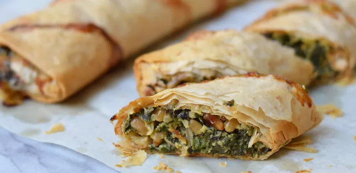 Filo Roll with Swiss Chard and Ricotta