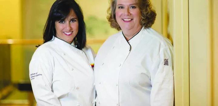 Chefs Andrea Tutunjian and Cara Tannenbaum