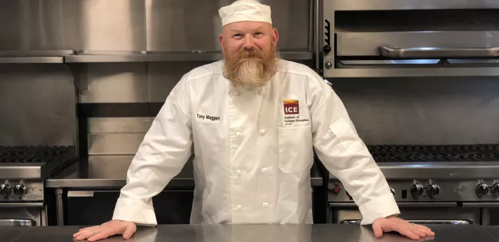 Anthony Maggert is an Army veteran and Culinary Arts student at ICE.