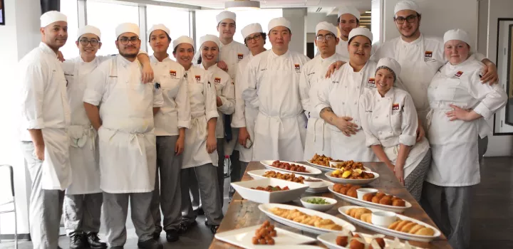 a Culinary Arts class full of career changers