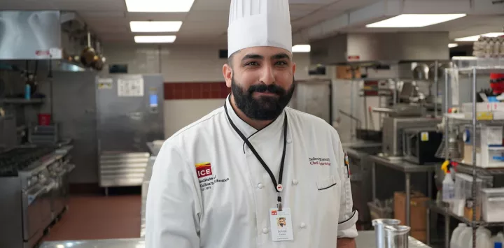 Chef Sohrob Esmaili in the kitchen