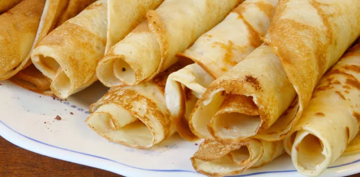 Rolled crepes