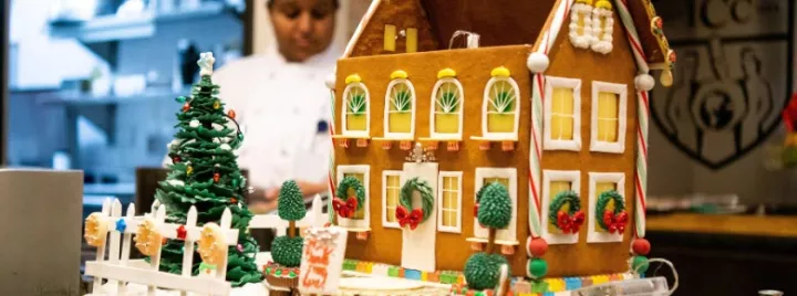 ICC chef instructor creates winning gingerbread house on Netflix's Sugar Rush!