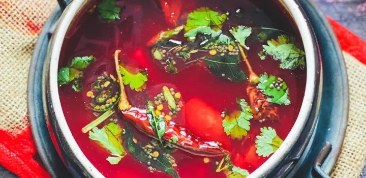 Beetroot and Carrot Rasam