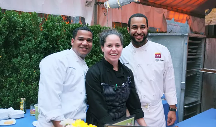 ICE volunteering event with Top Chef's Stephanie Izard and ICE students