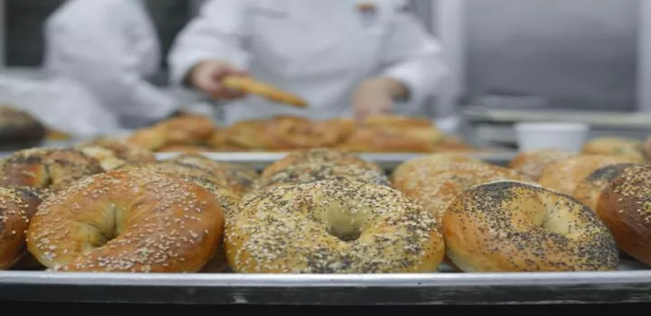 bagels made at the institute of culinary education 